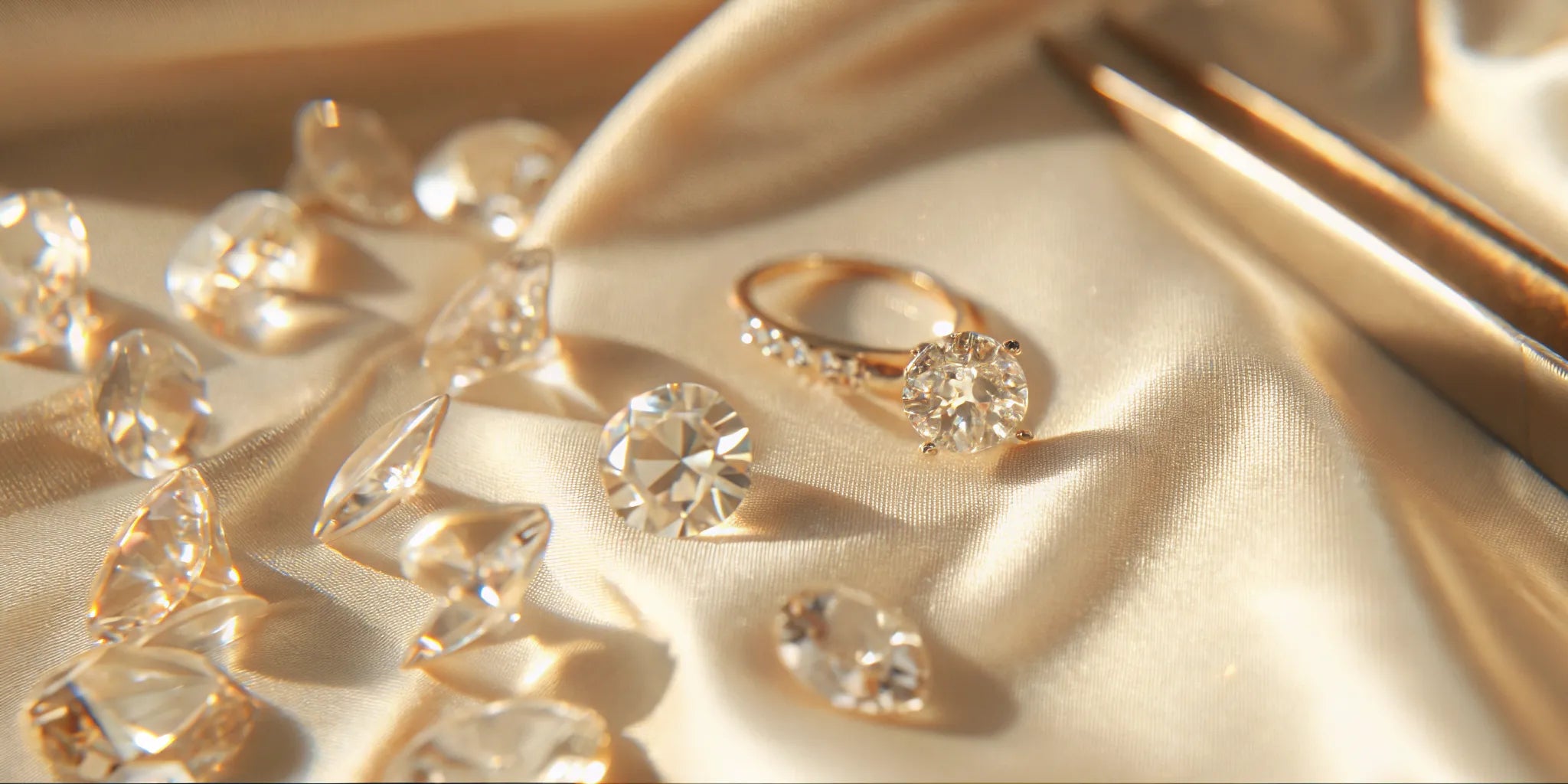 Designing an engagement ring with your own diamonds using a custom setting.