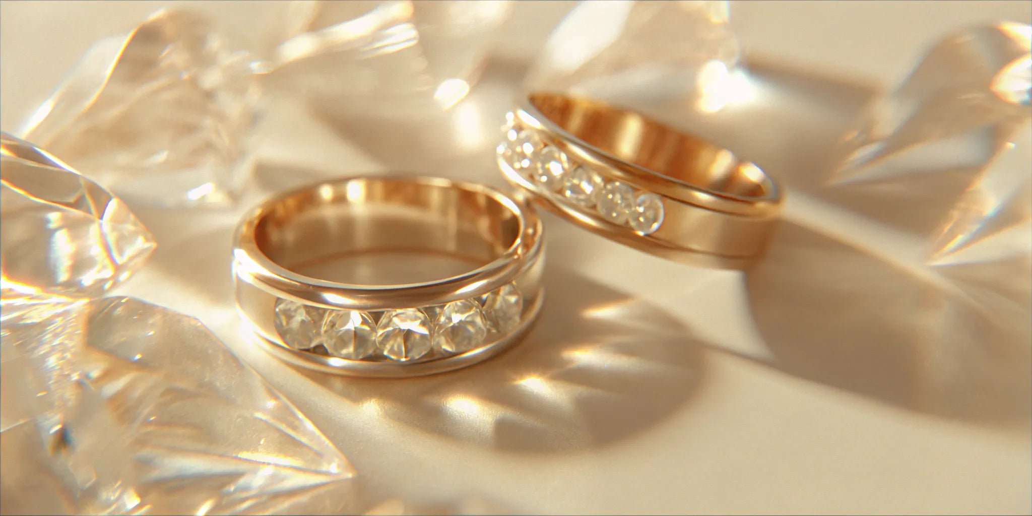 A durable and stylish men's platinum ring set with a brilliant diamond.