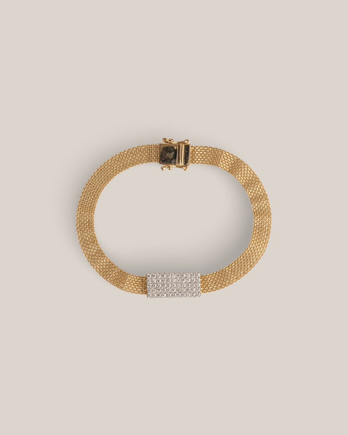 Woven Diamond Bar Bracelet