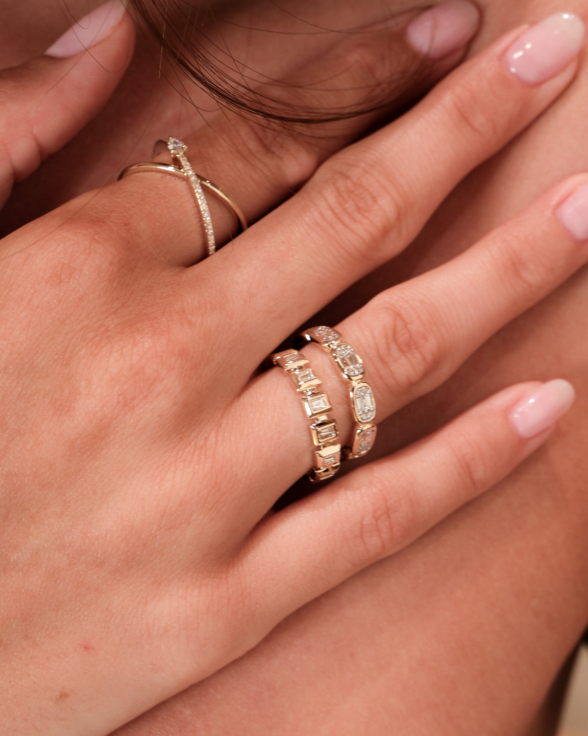 Chunky Baguette Ring