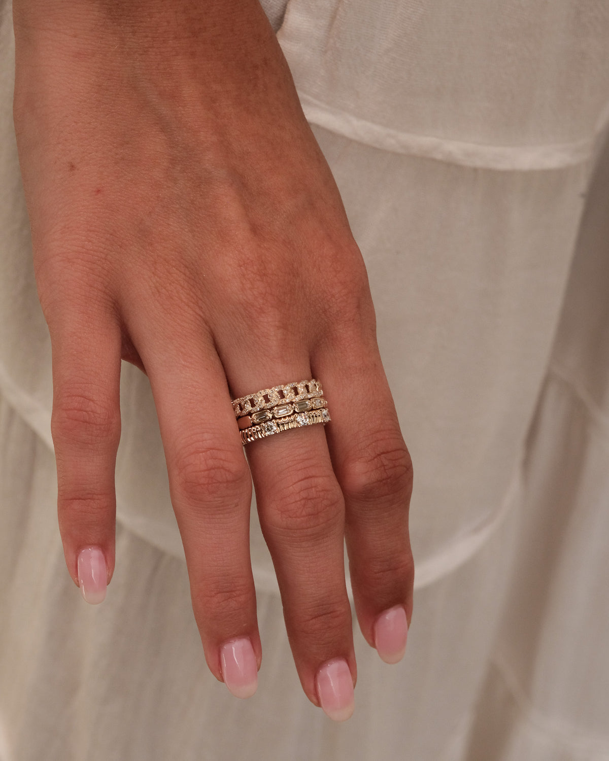 Pave Chain Link Diamond Band