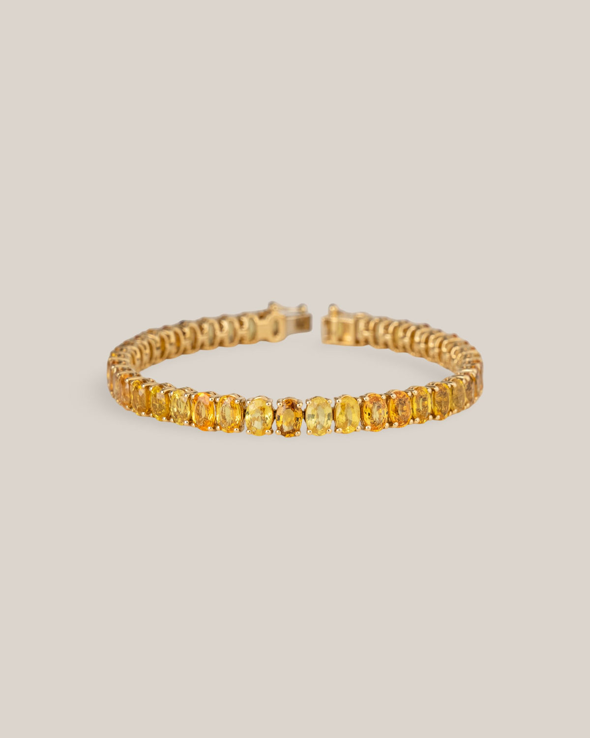 Yellow Sapphire Tennis Bracelet