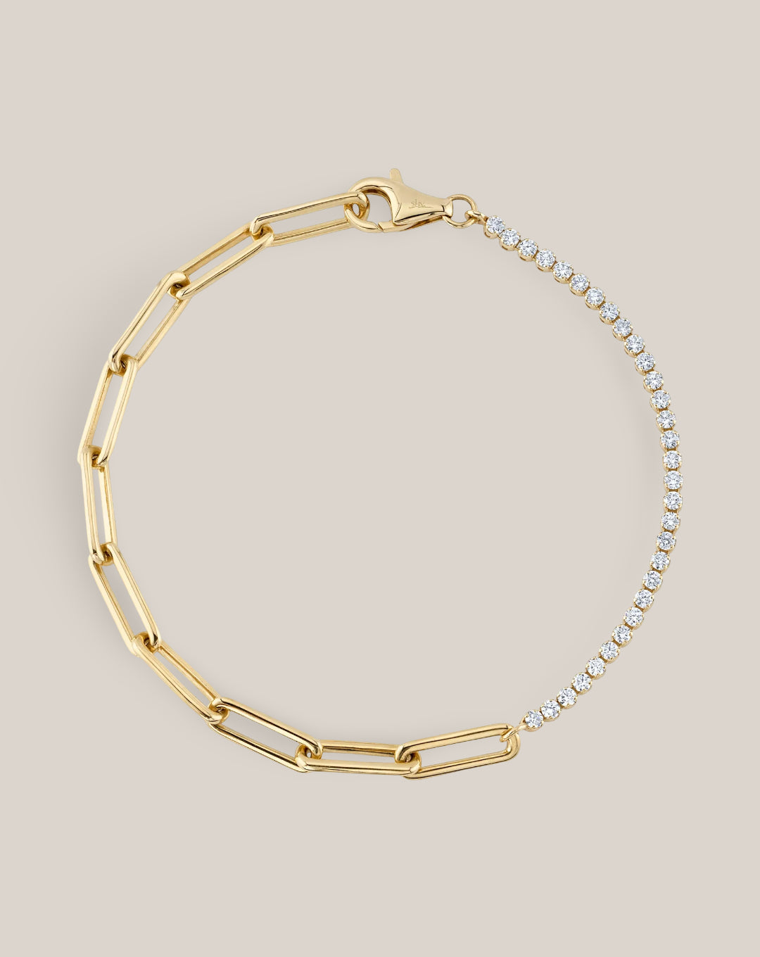 50/50 Chain Tennis Bracelet