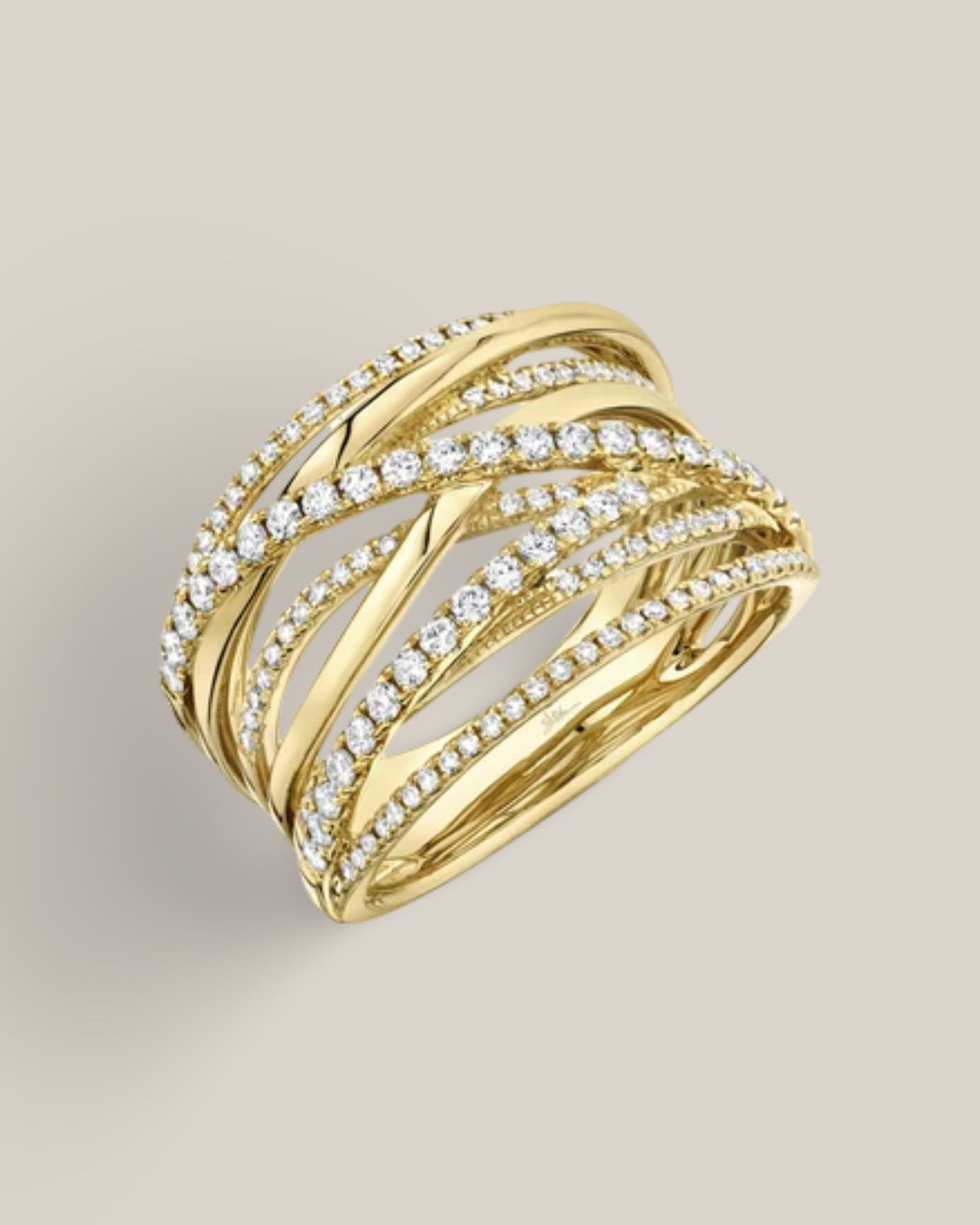 Interlaced Diamond Band