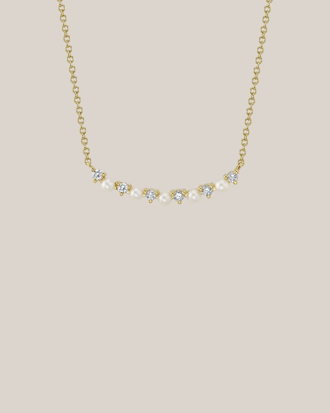 Diamond & Pearl Necklace