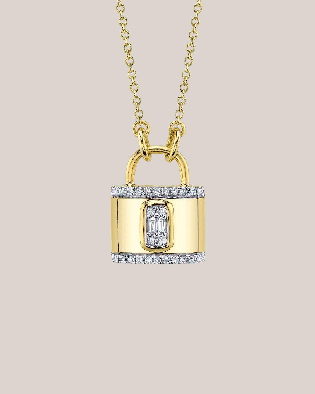 Heart On Lock Necklace