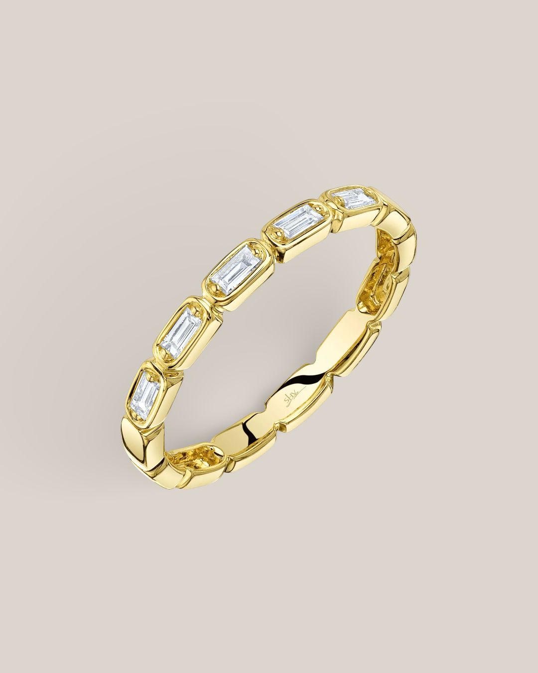 East To West Baguette Ring