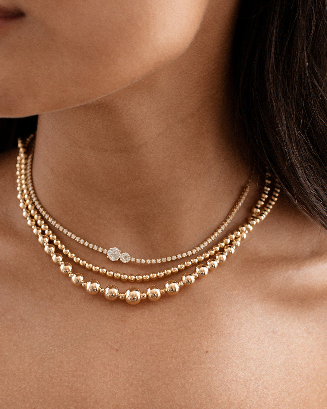 Lightweight Gold Bead Chain