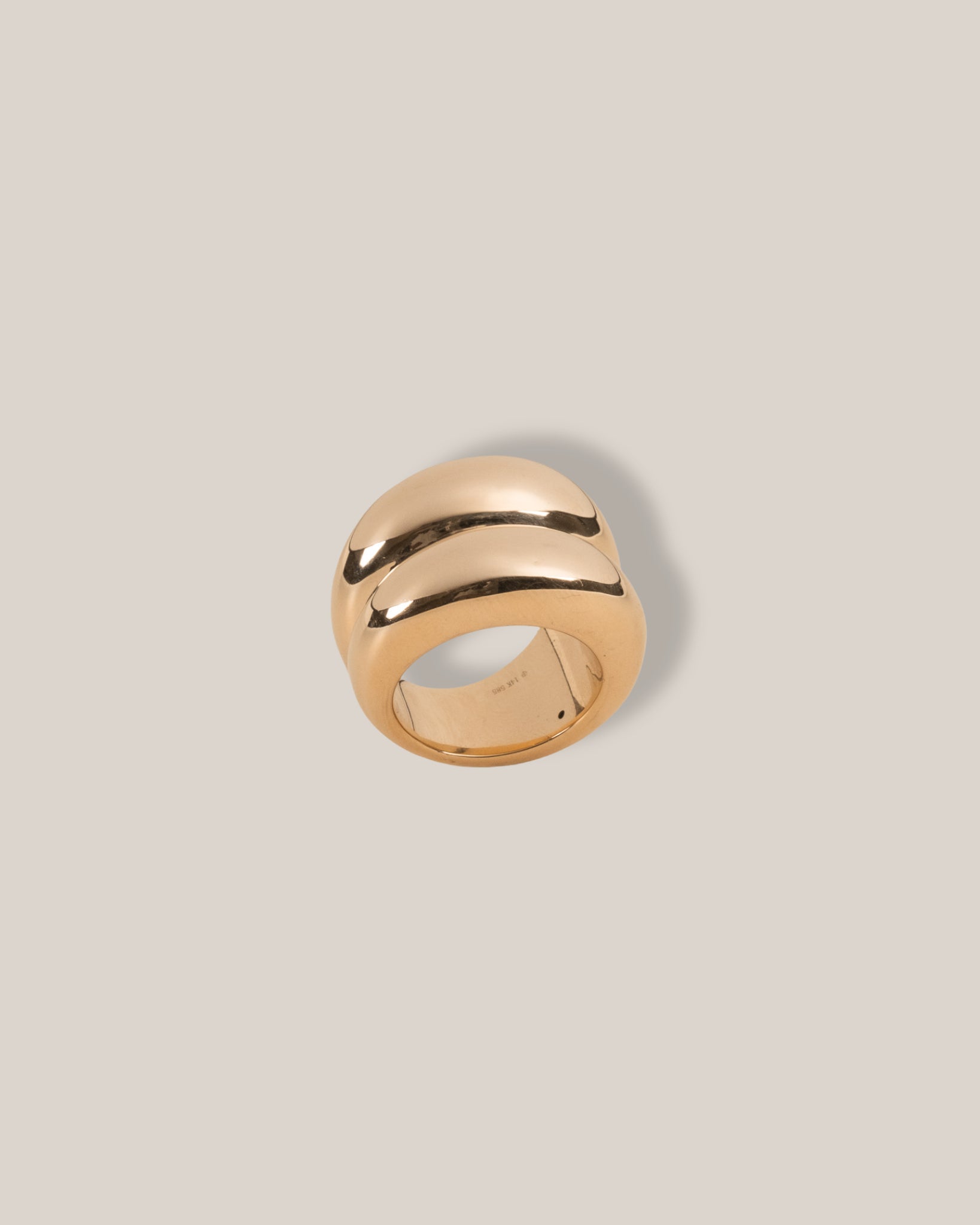 Double Dome Lightweight Cocktail Ring