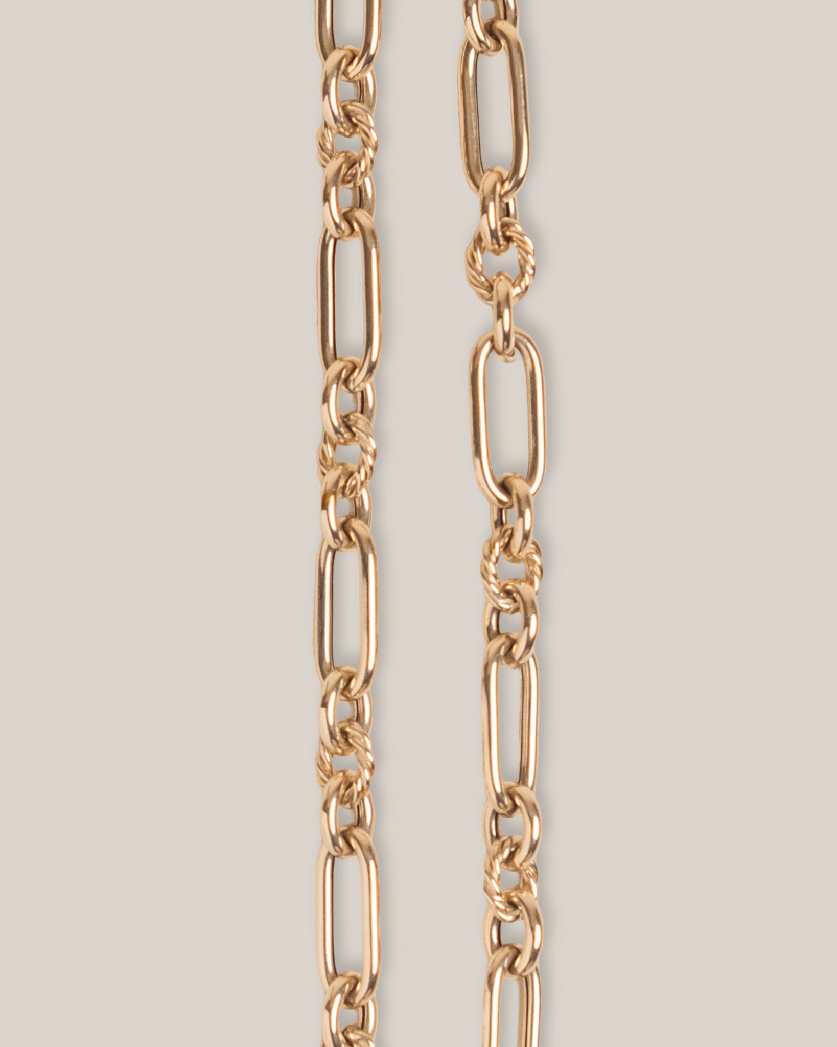 Triple Fancy Link Necklace