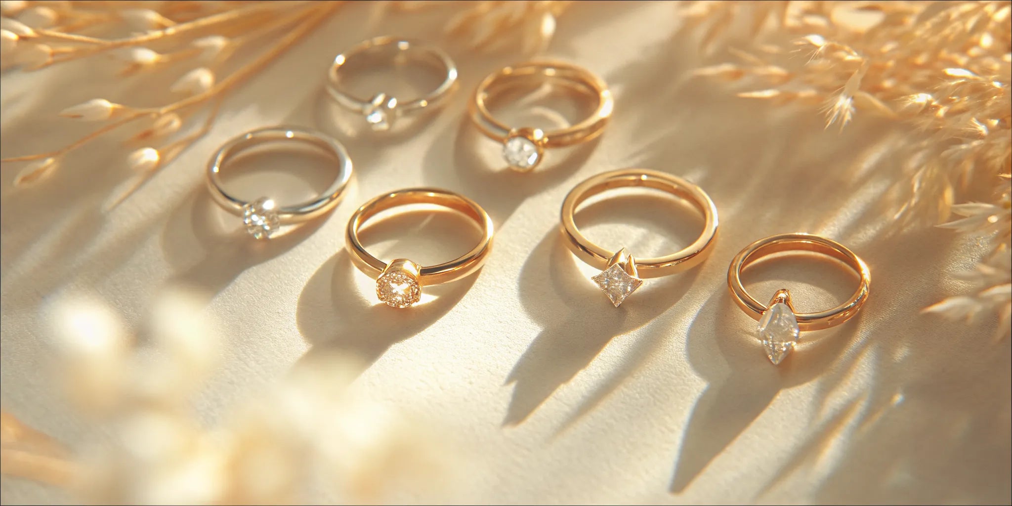 Unique engagement rings for couples with non-traditional gemstones and custom designs.