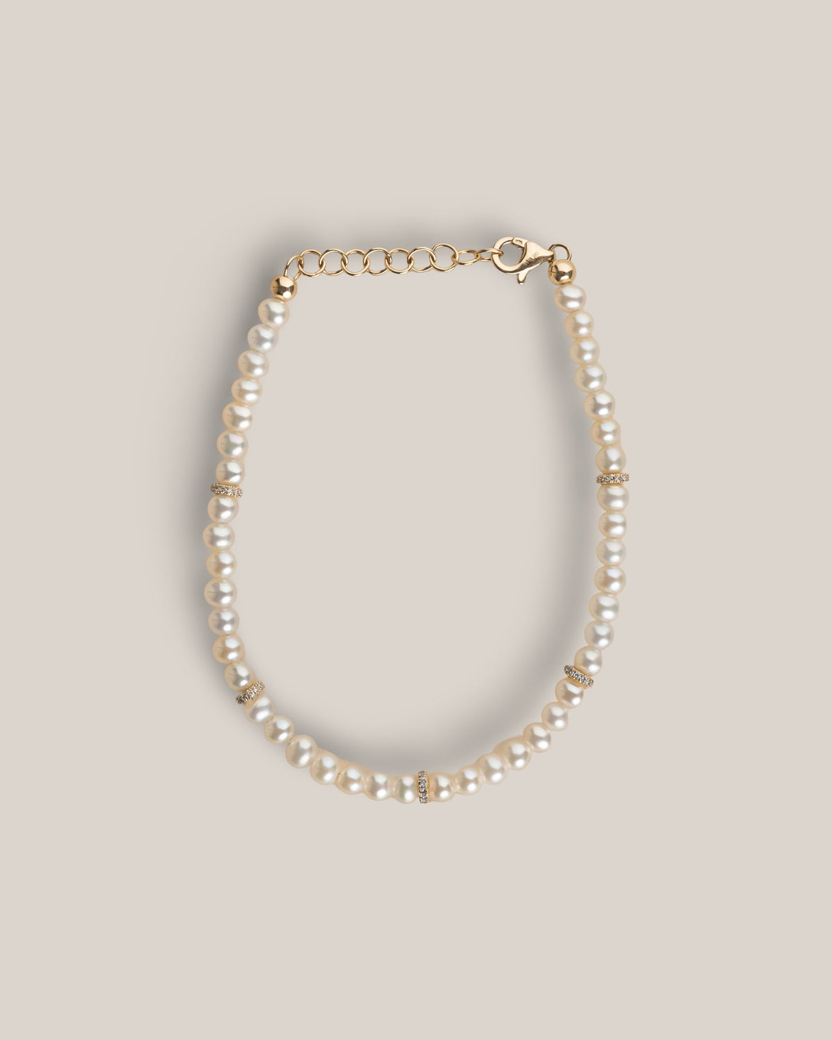 Pearl & Diamond Bracelet