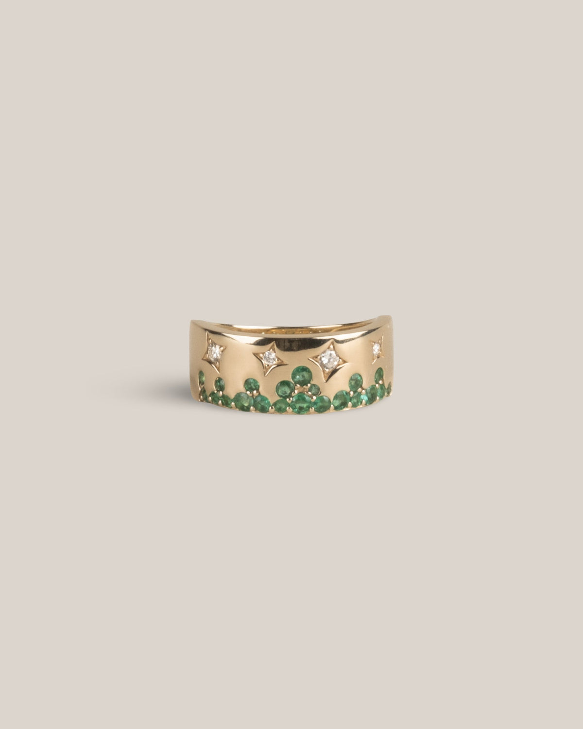 Star Studded Gold Band