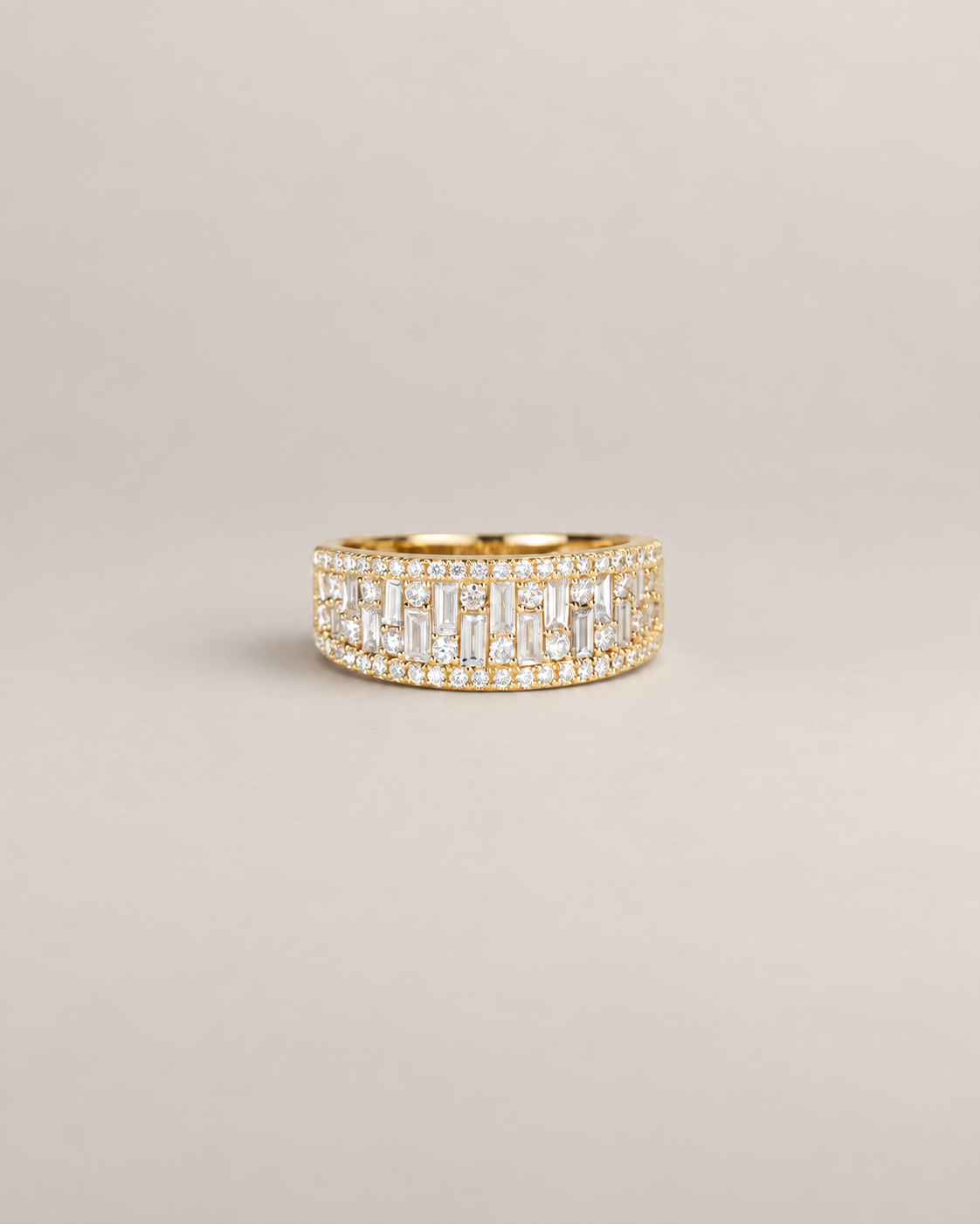 Baguette 1/2 Eternity Ring