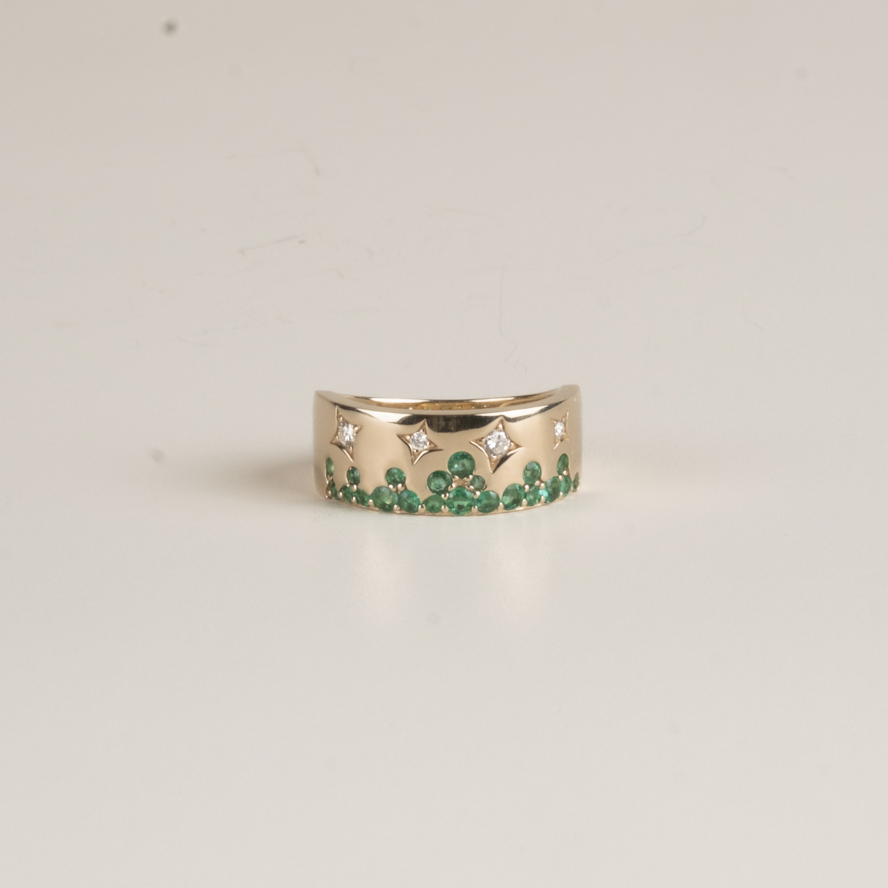 Star Studded Gold Band