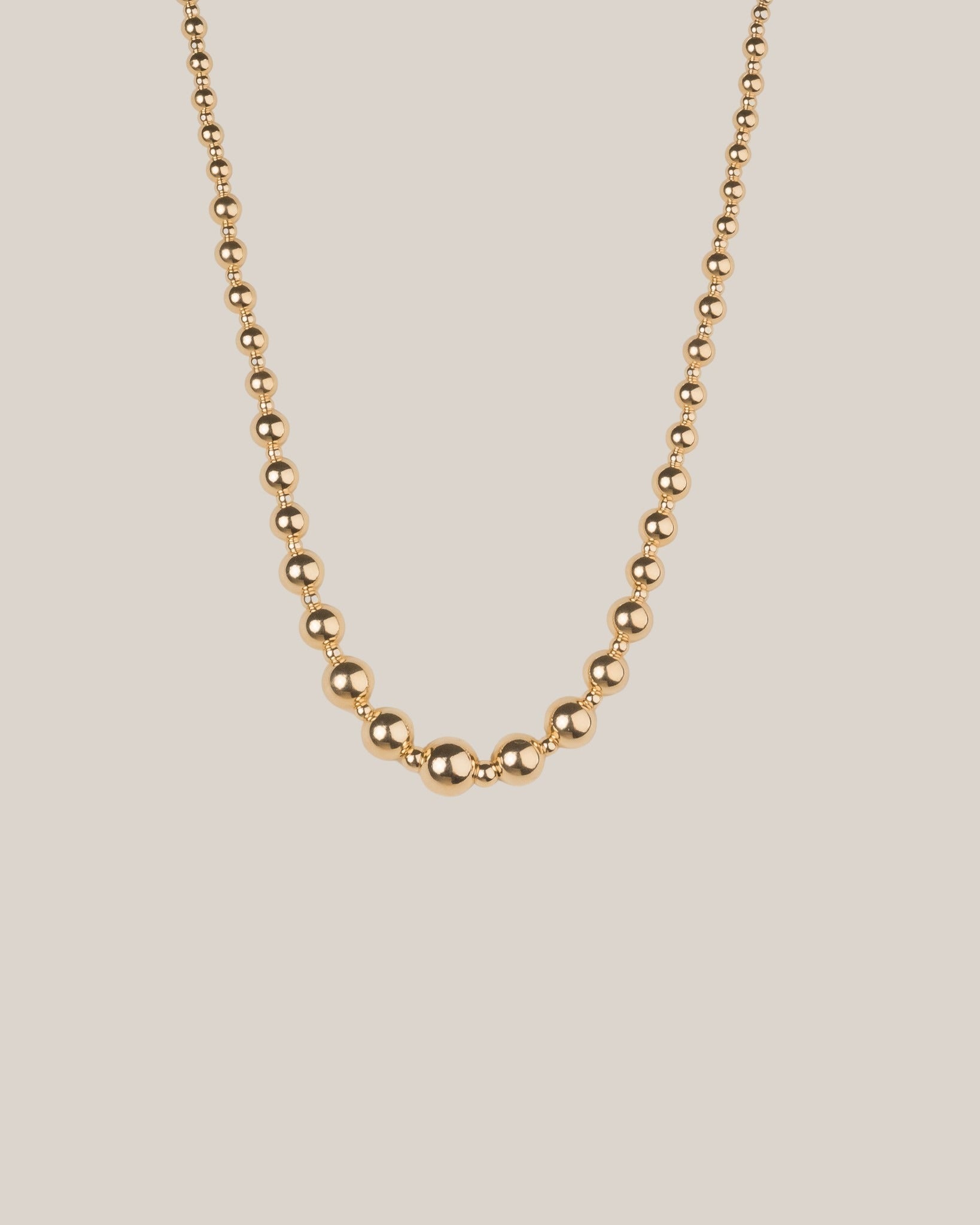 Graduated Bead Lightweight Necklace