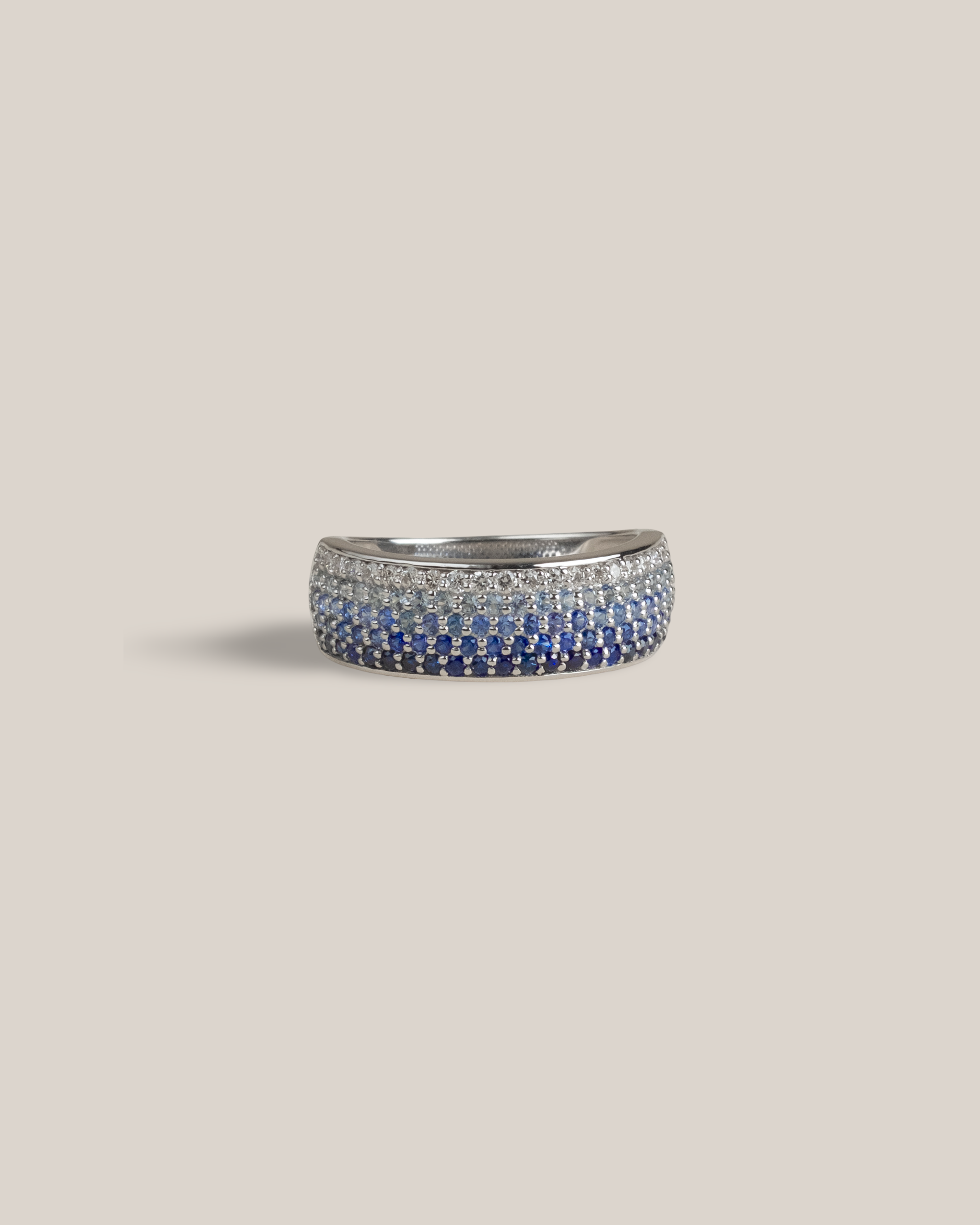 Ombre Blue Gemstone Ring