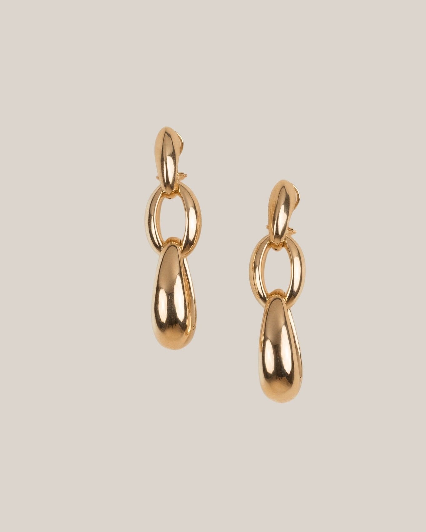 Triple Oval Dangle Earrings