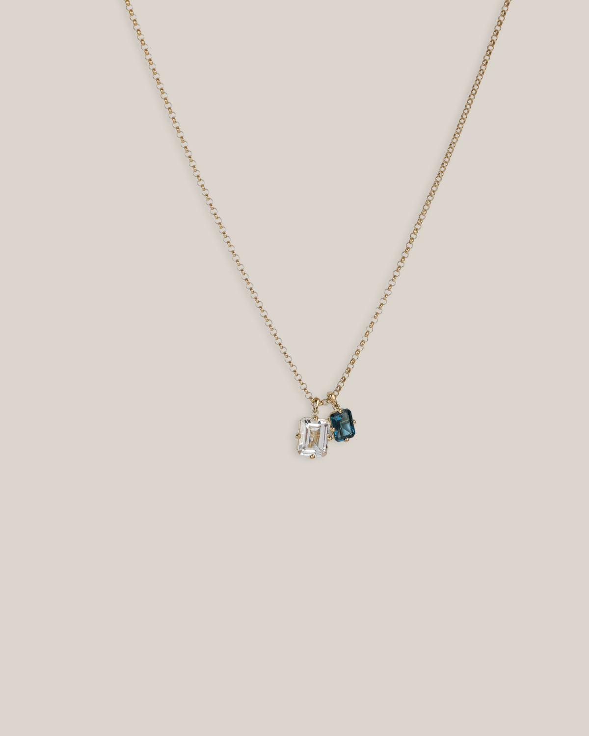 Toi Et Moi Topaz Necklace