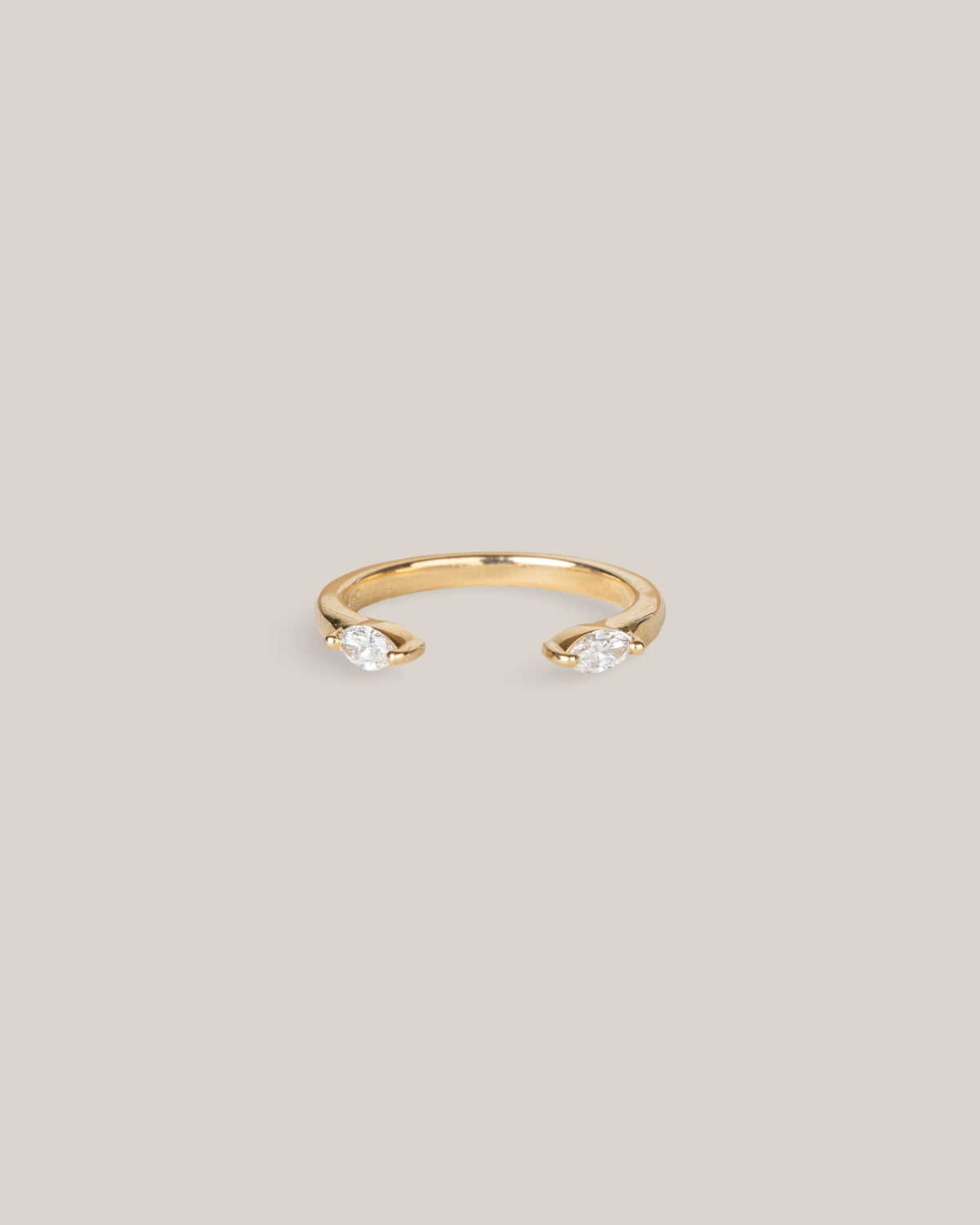 Double Marquise Open Diamond Ring
