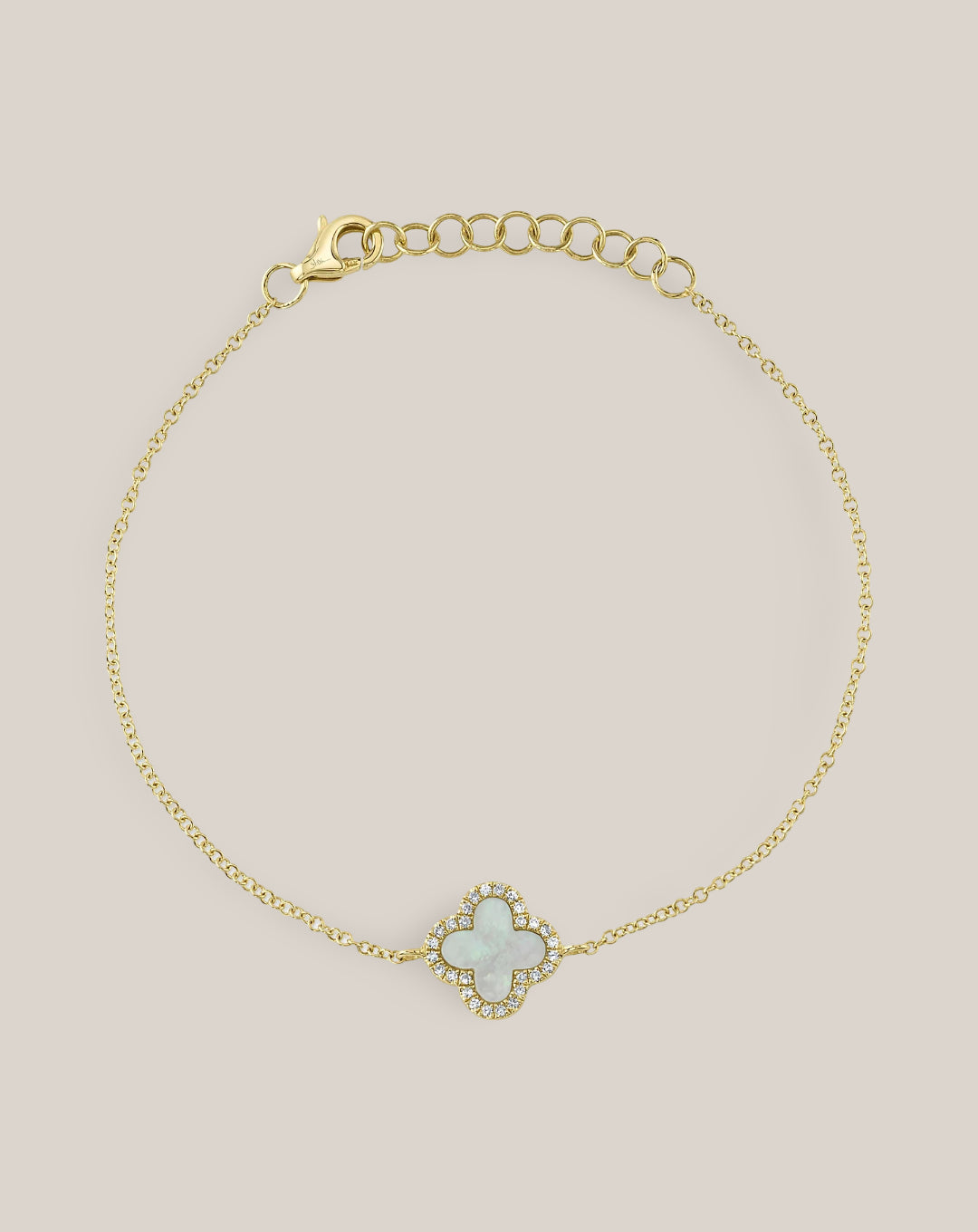 Mother of Pearl Clover Bracelet