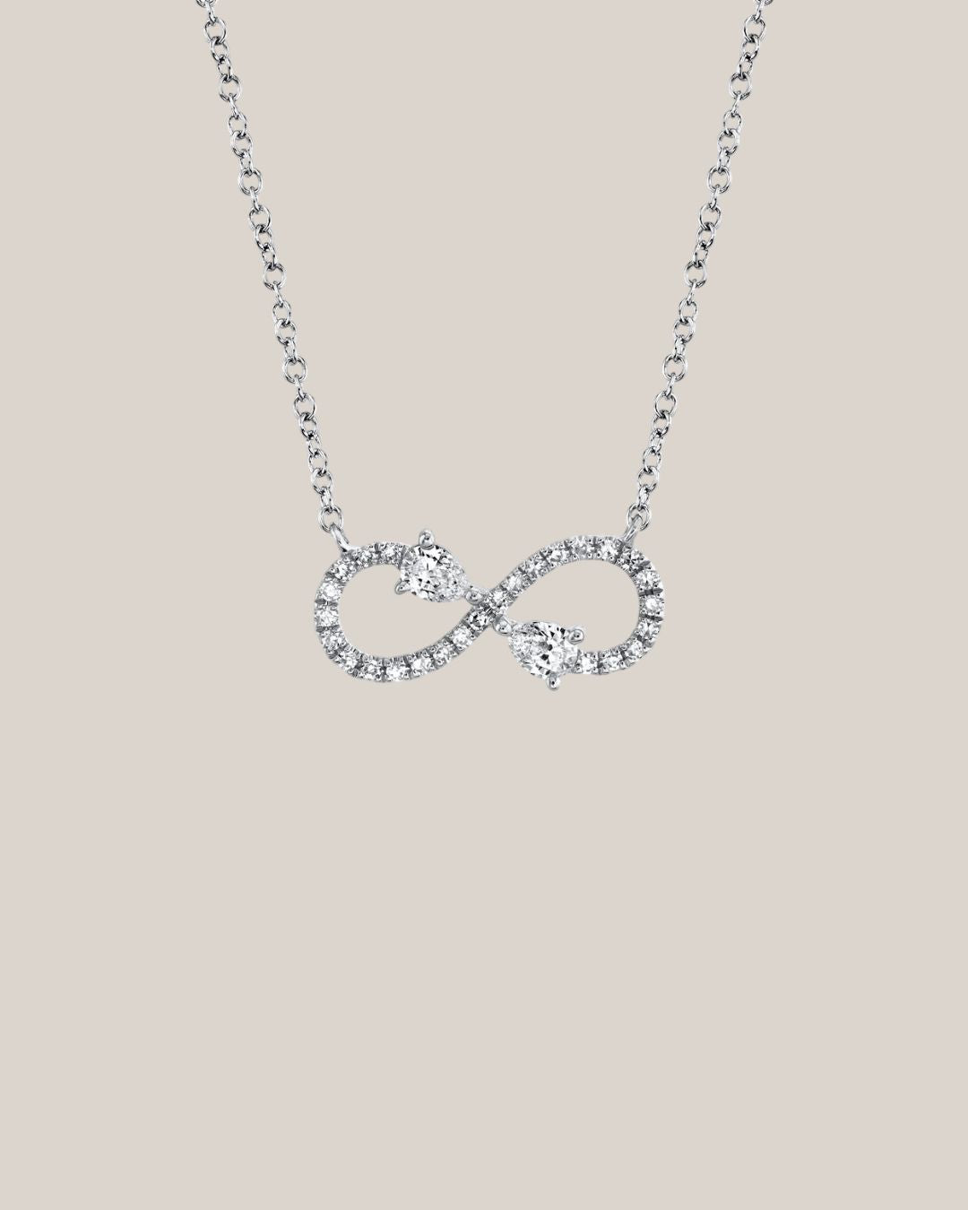Pear Infinity Necklace