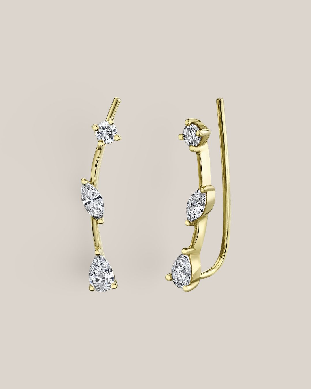 Fancy Shape Diamond Ear Crawler