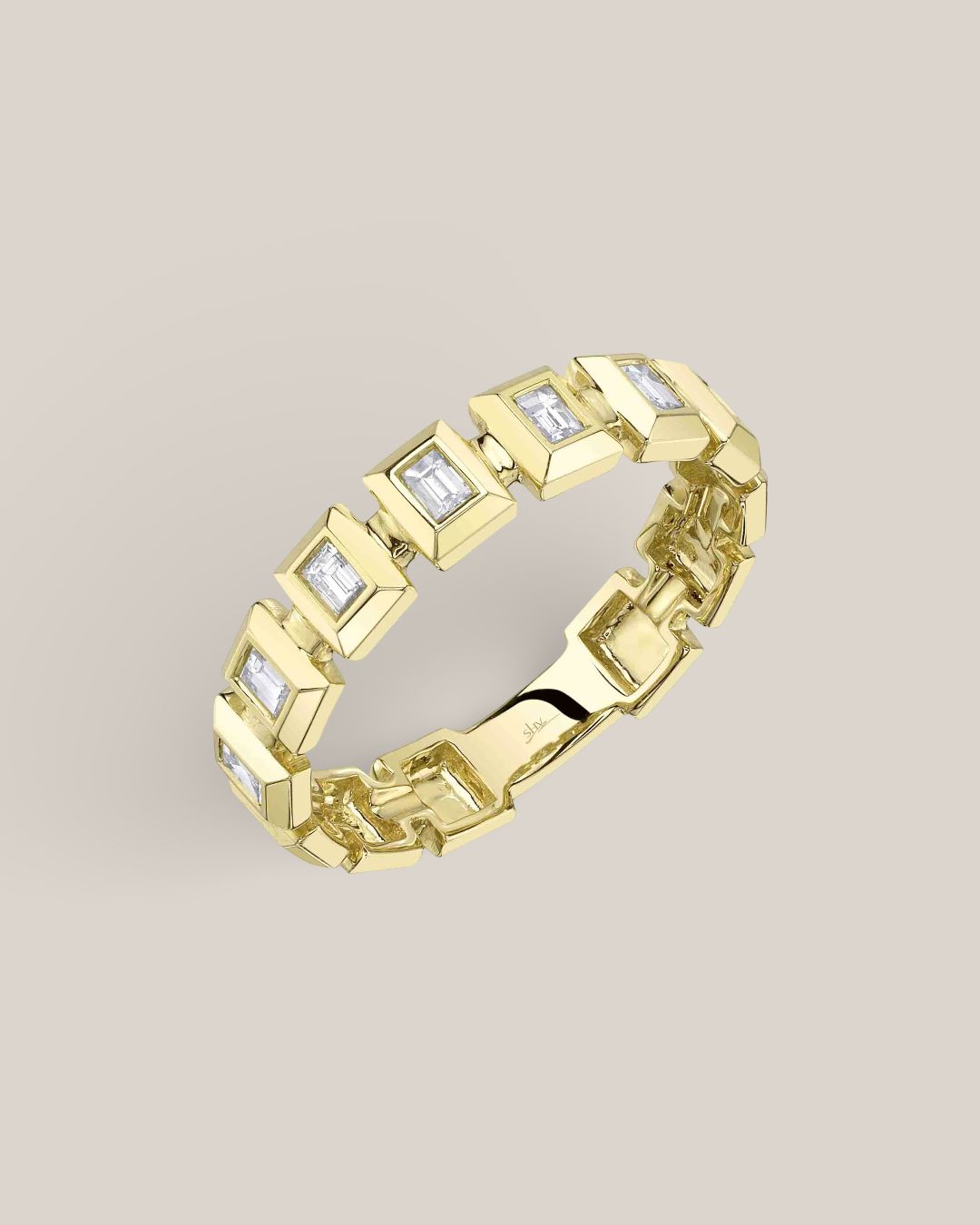 Chunky Baguette Ring