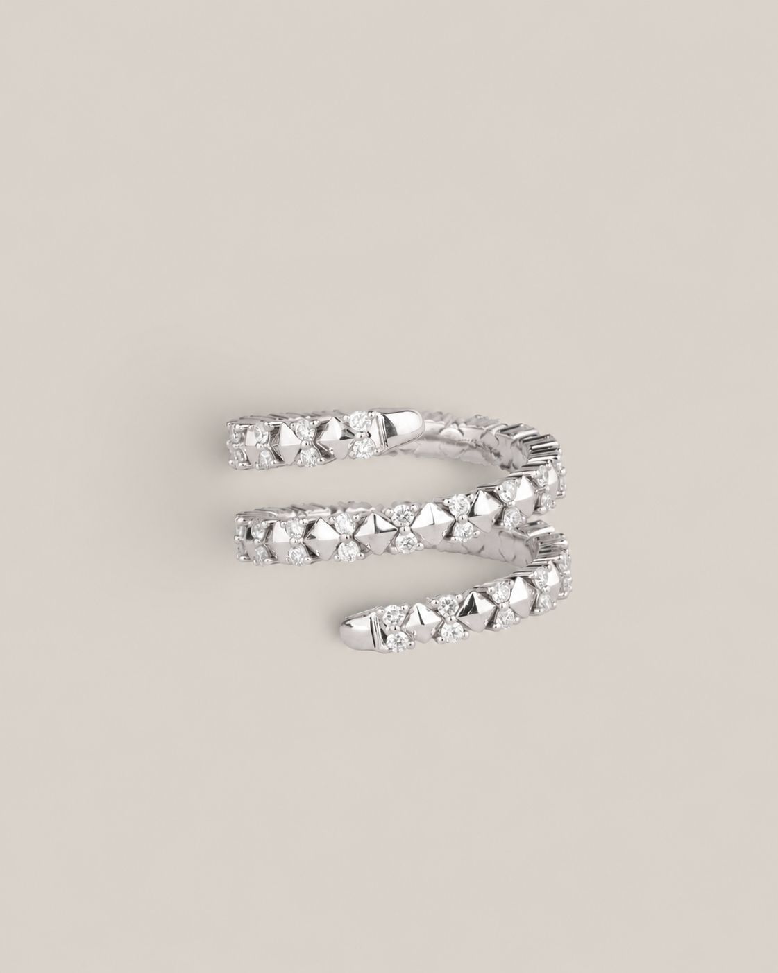 Diamond Coil Ring
