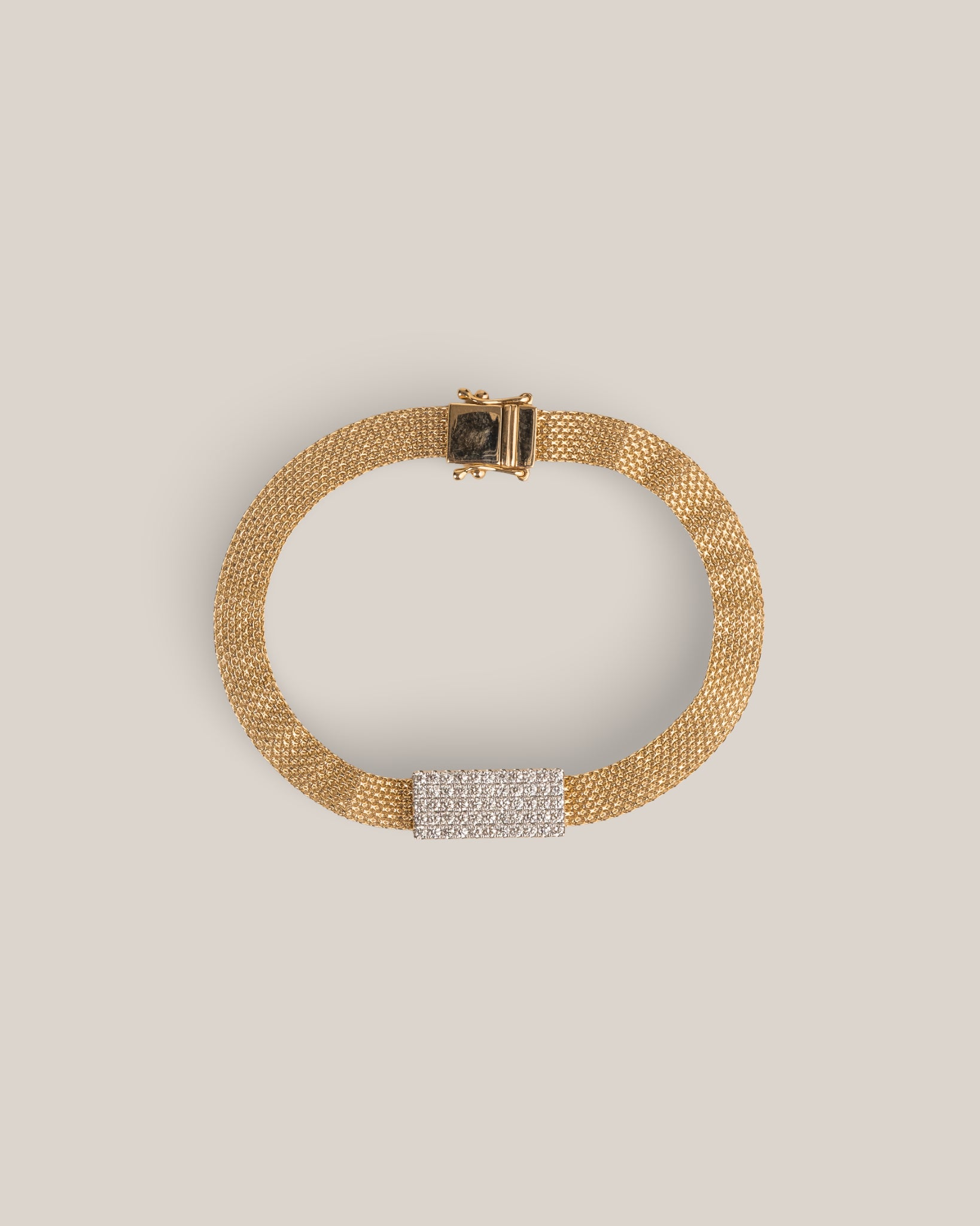 Woven Diamond Bar Bracelet