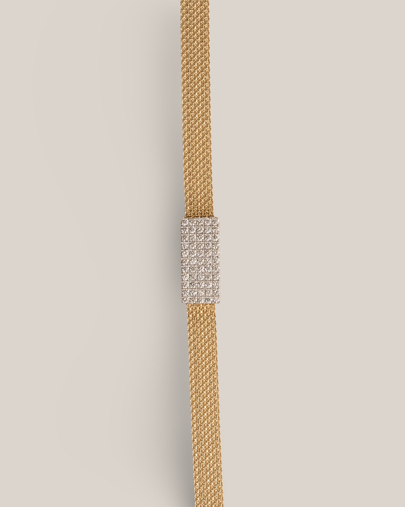 Woven Diamond Bar Bracelet