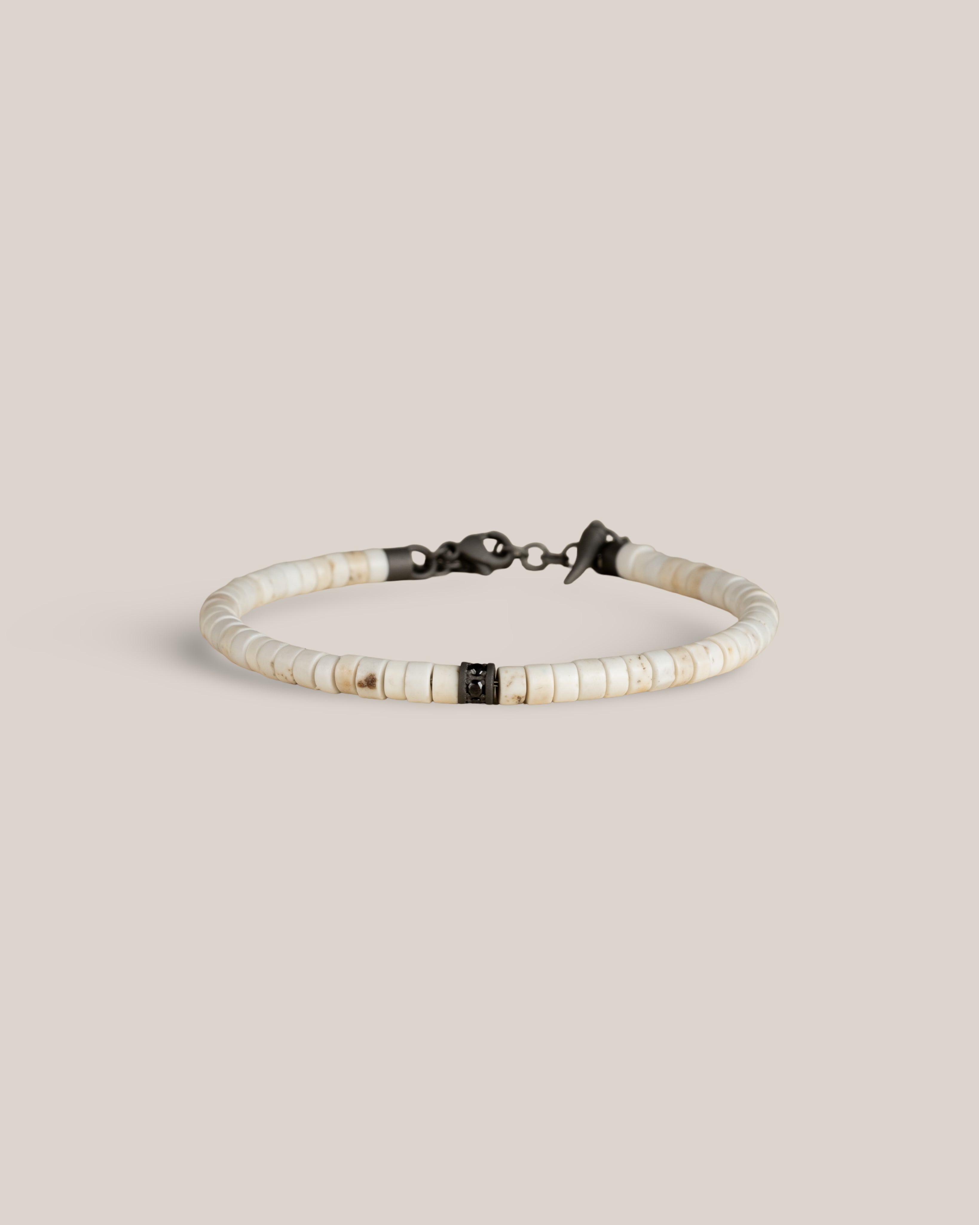 White Howlite Disc Bracelet