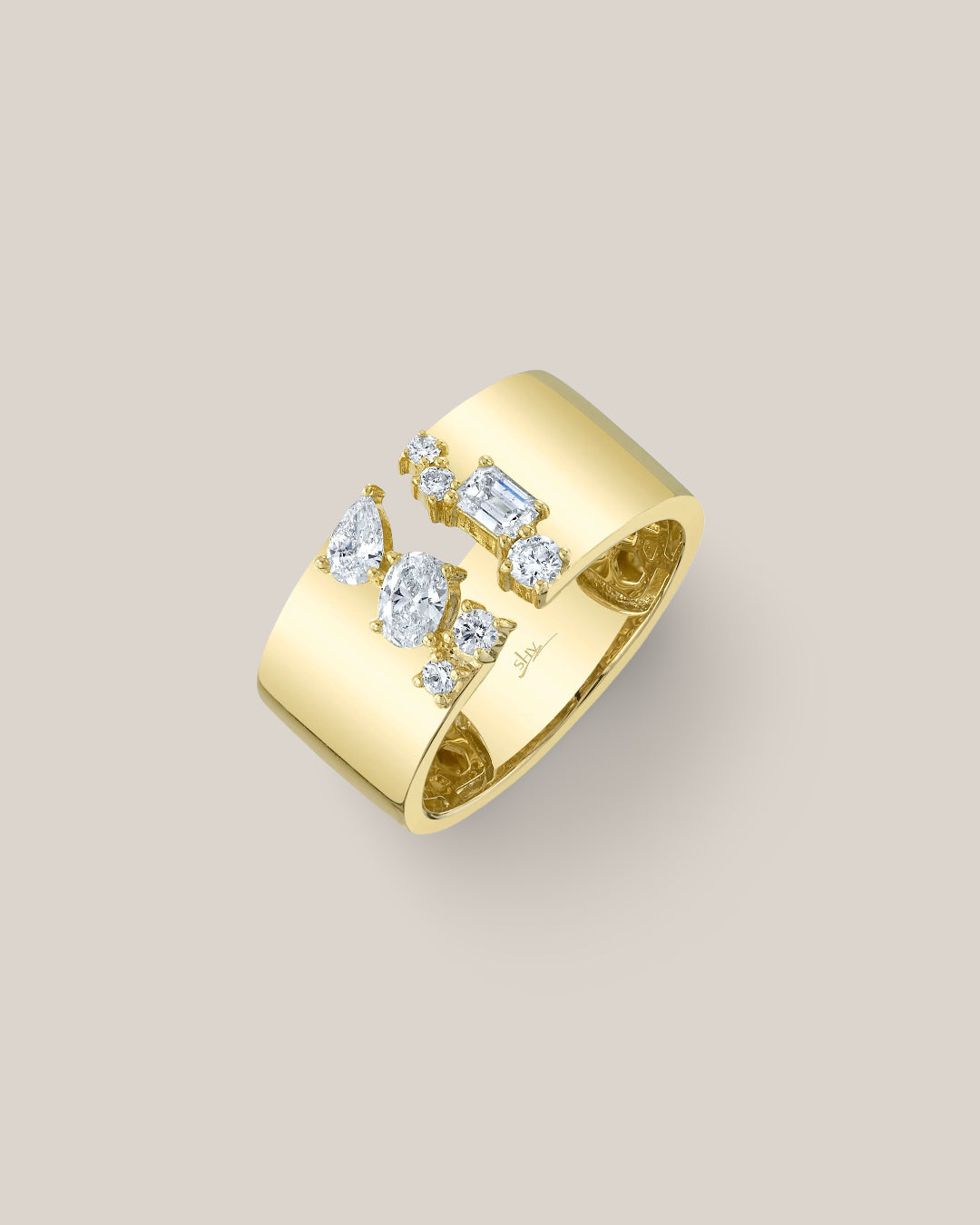 Multi Stone Open Band