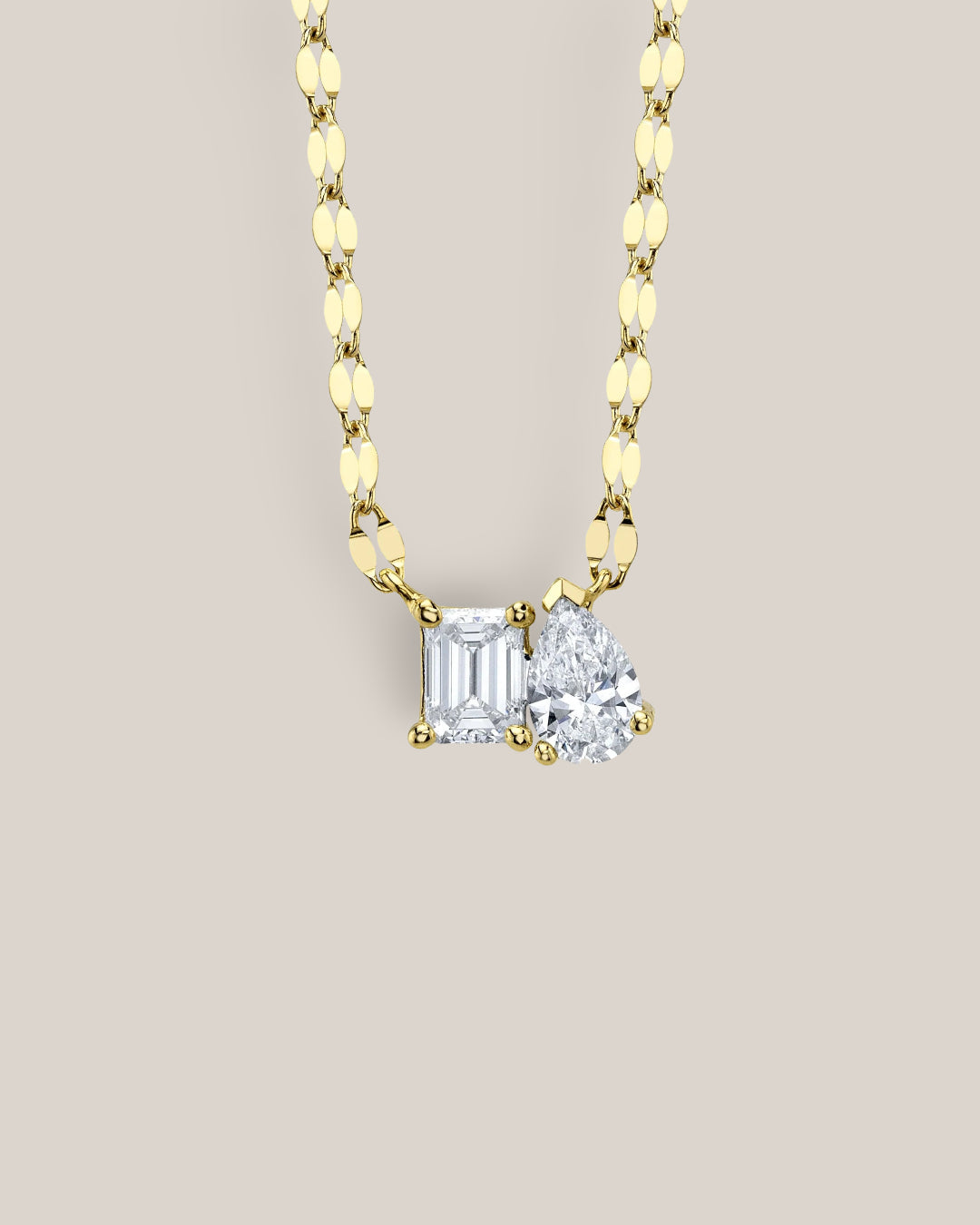 Petite Toi Et Moi Diamond Necklace