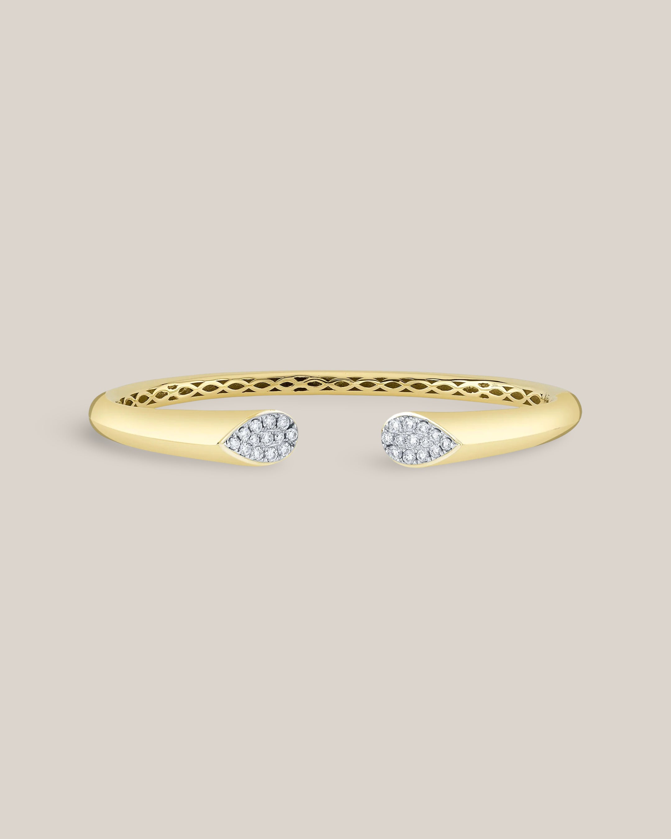 Teardrop Pave Bangle