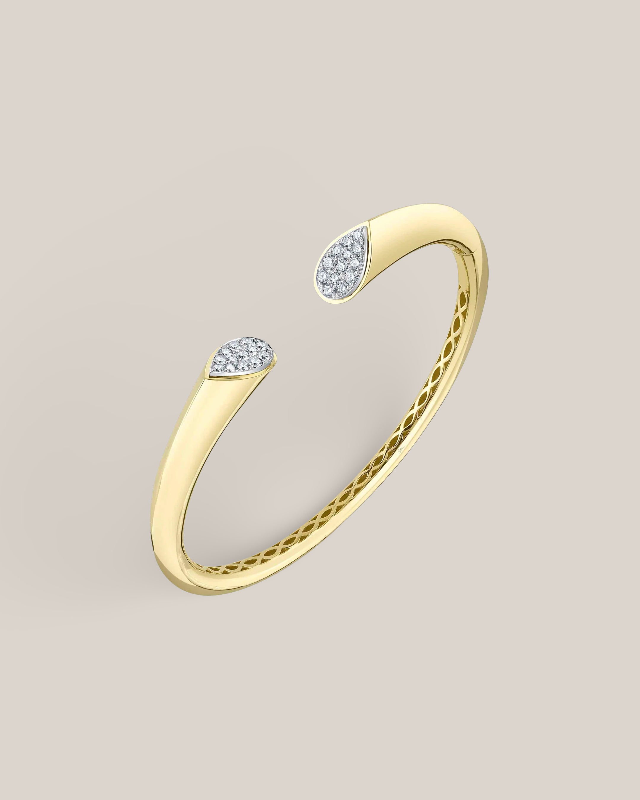 Teardrop Pave Bangle