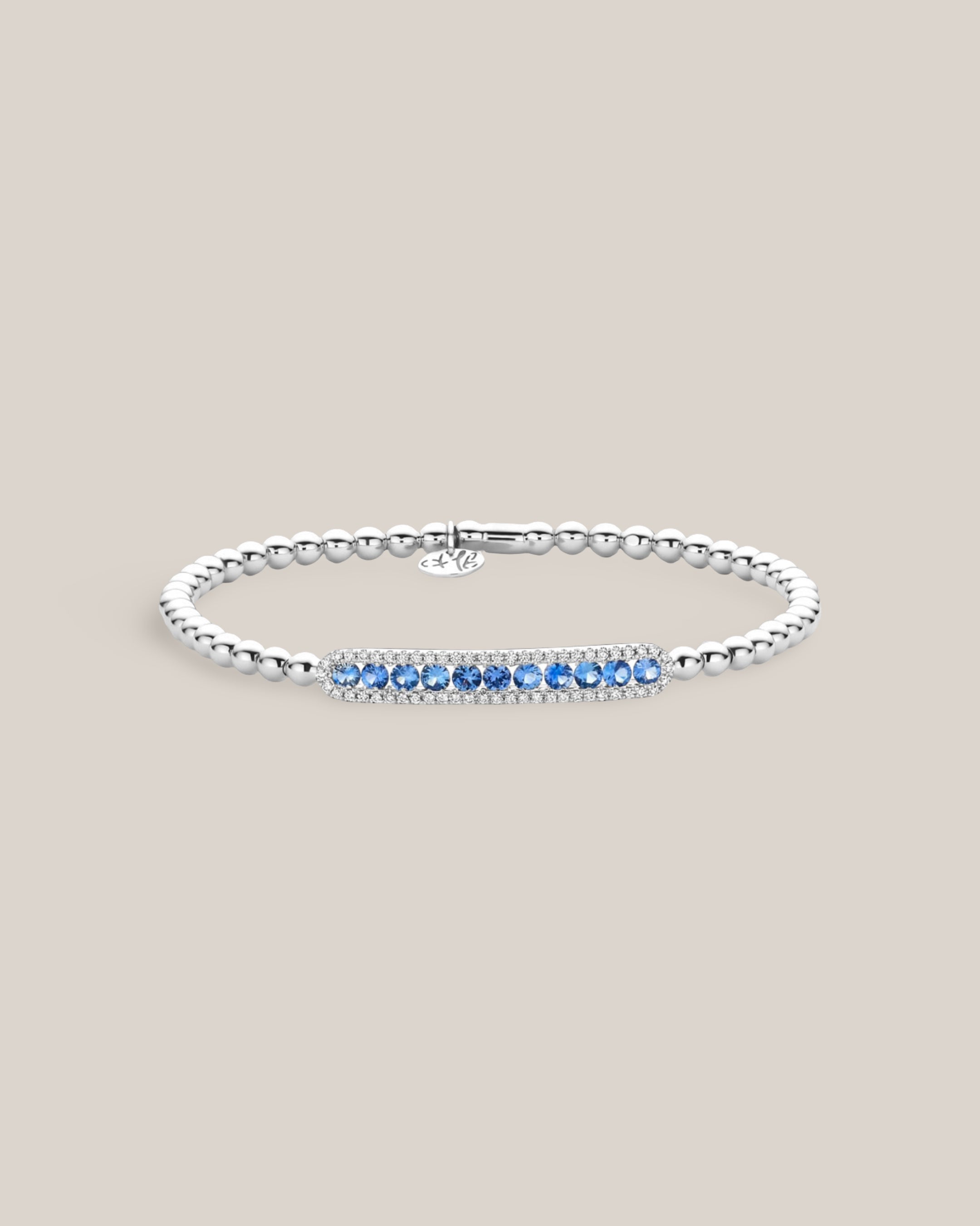 Blue Sapphire Stretch Bracelet