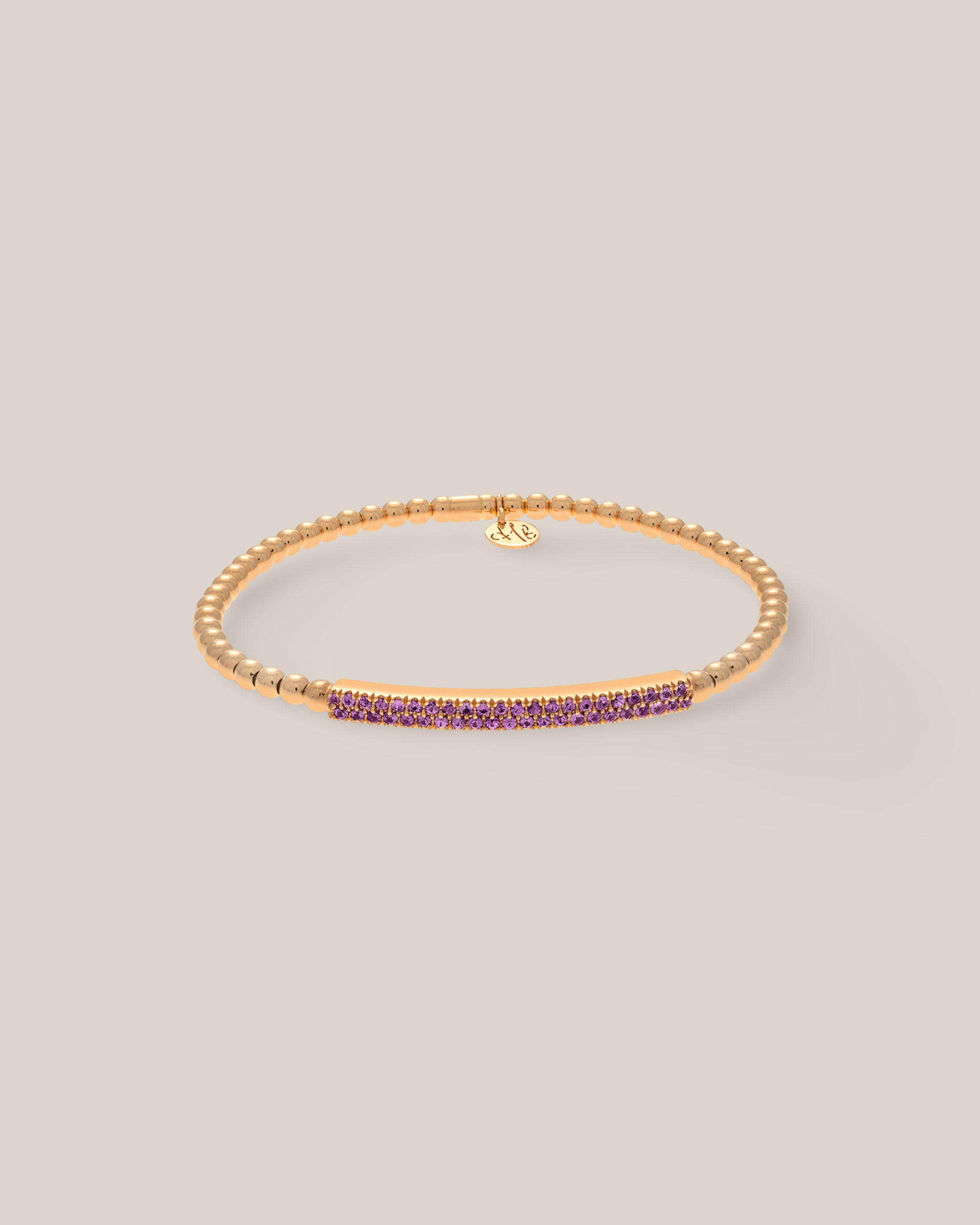 Pink Sapphire Pave Stretch Bracelet