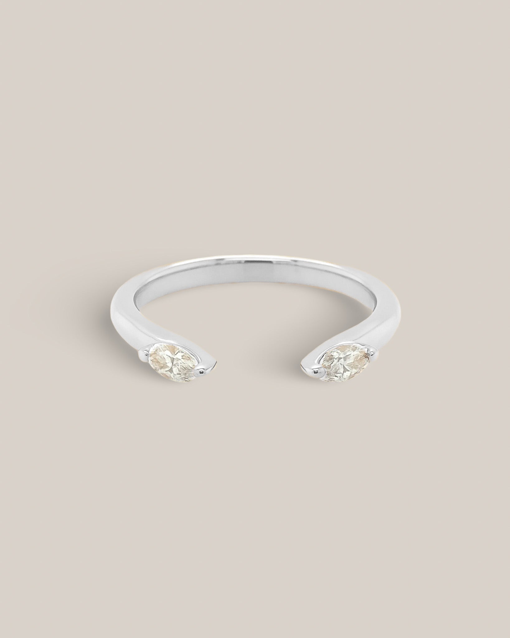 Double Marquise Open Diamond Ring