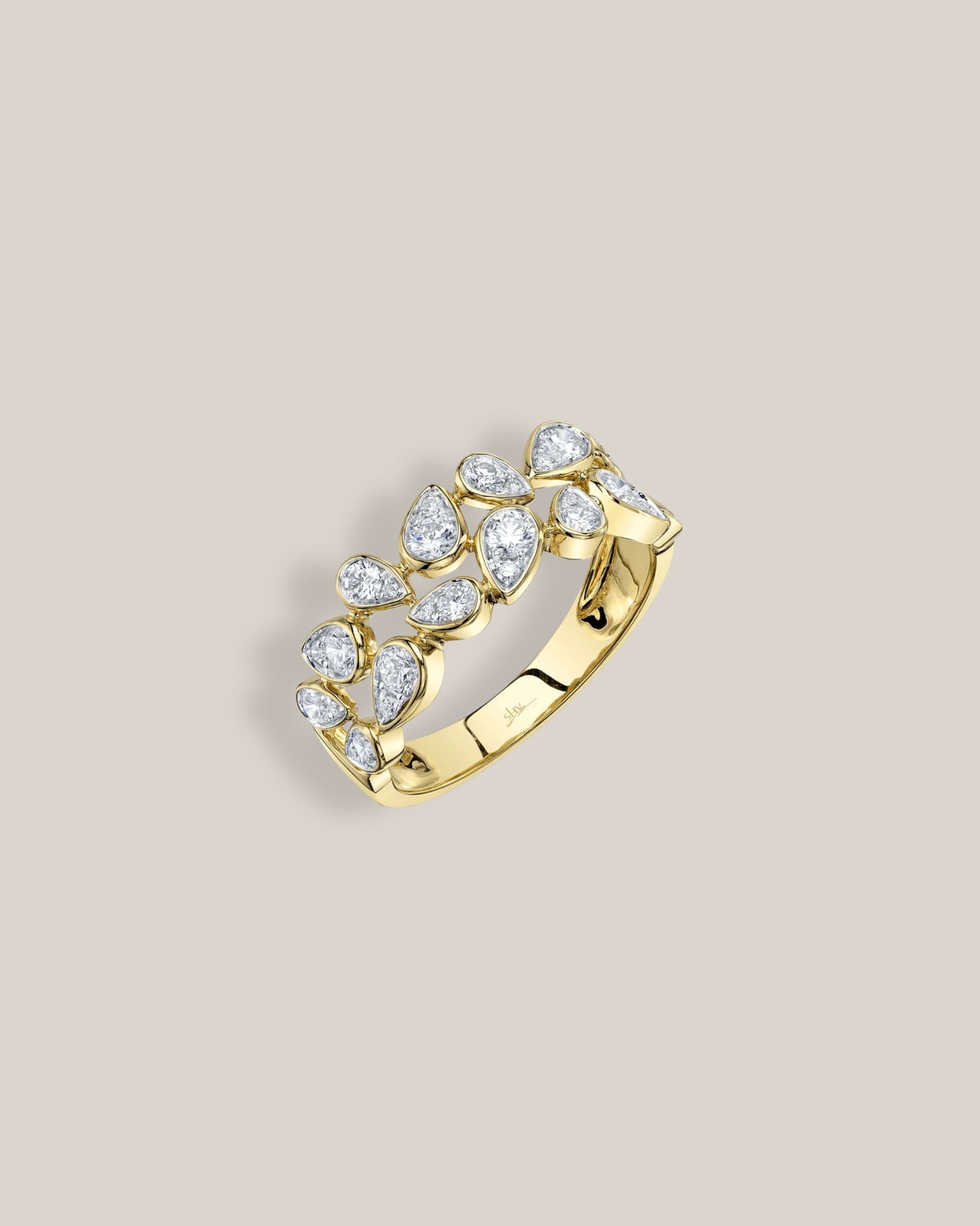 Bezel Set Pear Ring